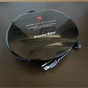 Proctor Silex Mini Grill Sandwich Press Black